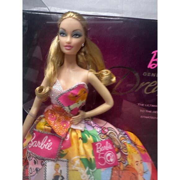 New in Box Collector Vintage Barbie 50th Anniversary Generation of Dreams Doll - Picture 2 of 12